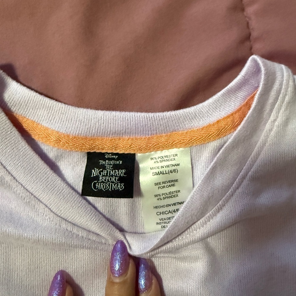 Disney Sally & Jack Pajama Set - White and Purple - Picture 6 of 9